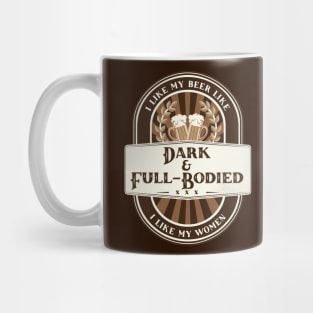 Dark & Full-Bodied Beer Mug